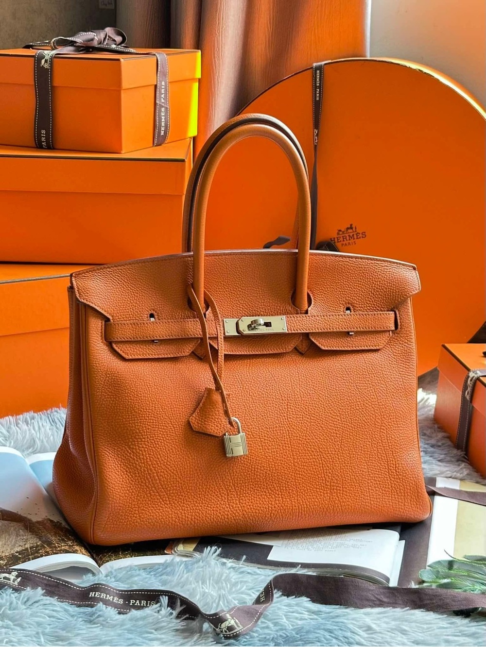 Hermes Birkin 35 Orange Togo
